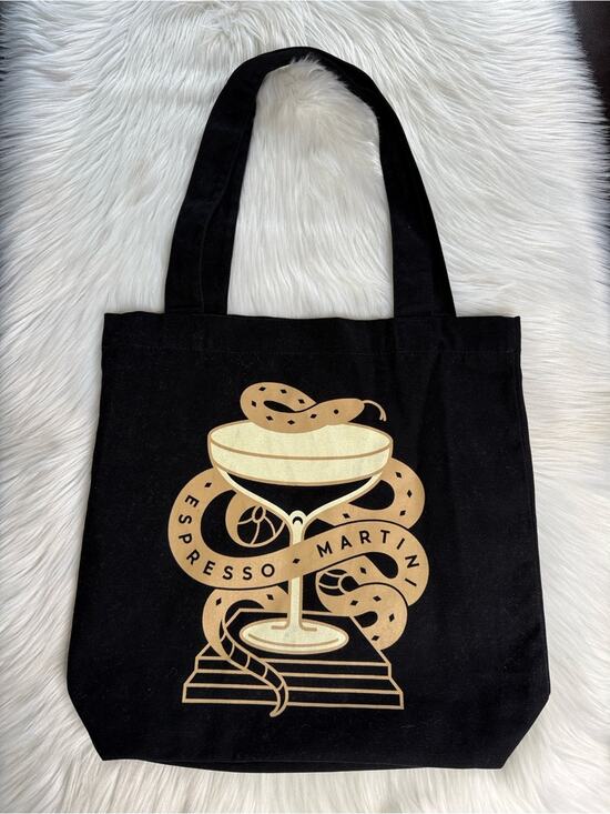 Handbags - Mr. Black Coffee Liqueur Espresso Martini Black Tote Bag